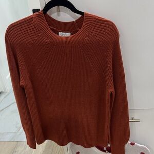 Jessica Simpson Burnt Orange Crew Neck Sweater